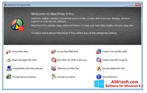 Petikan skrin MacDrive untuk Windows 8.1