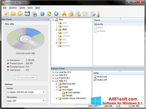 Petikan skrin Astroburn Lite untuk Windows 8.1