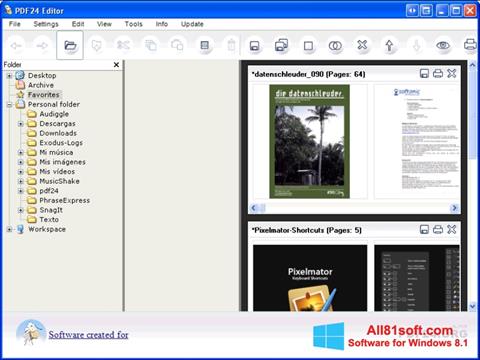 Petikan skrin PDF24 Creator untuk Windows 8.1