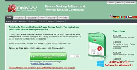 Petikan skrin Ammyy Admin untuk Windows 8.1