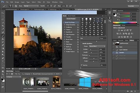 Petikan skrin Adobe Photoshop untuk Windows 8.1
