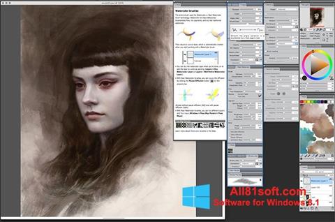 Petikan skrin Corel Painter untuk Windows 8.1