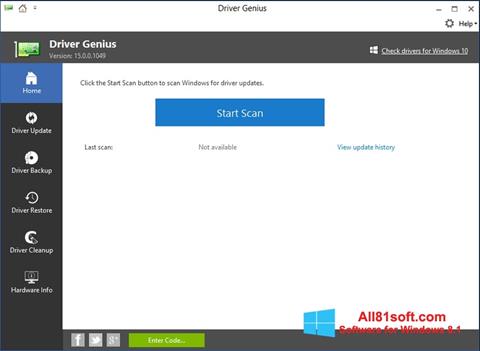 Petikan skrin DriverScanner untuk Windows 8.1