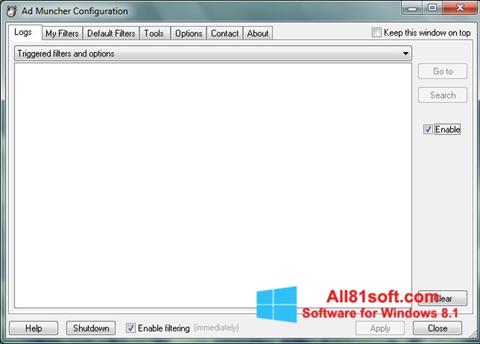 Petikan skrin Ad Muncher untuk Windows 8.1