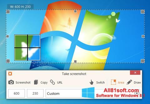 Petikan skrin ScreenShot untuk Windows 8.1