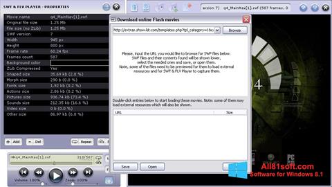 Petikan skrin FLV Player untuk Windows 8.1