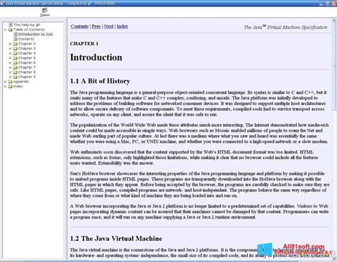 Petikan skrin Java Virtual Machine untuk Windows 8.1