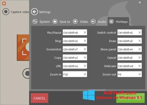 Petikan skrin Icecream Screen Recorder untuk Windows 8.1