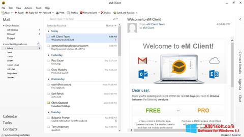 Petikan skrin eM Client untuk Windows 8.1