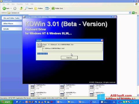 Petikan skrin KDWin untuk Windows 8.1