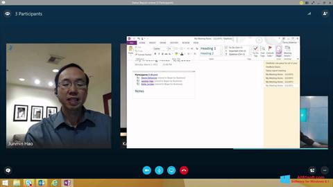 Petikan skrin Skype for Business untuk Windows 8.1