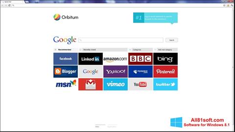 Petikan skrin Orbitum untuk Windows 8.1