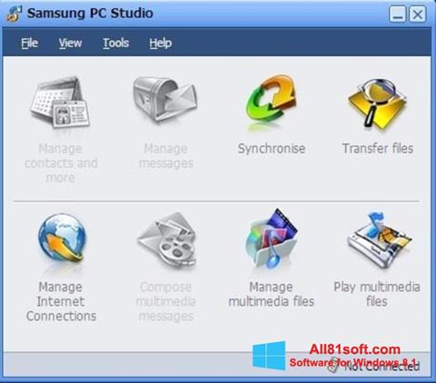 Petikan skrin Samsung PC Studio untuk Windows 8.1