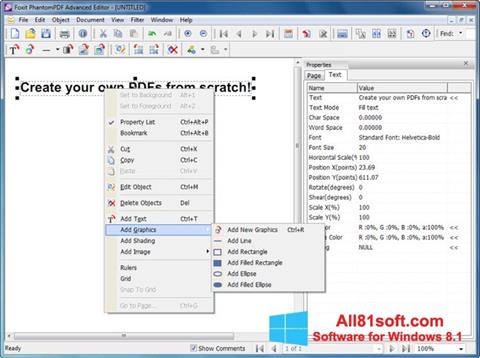 Petikan skrin Foxit PDF Editor untuk Windows 8.1