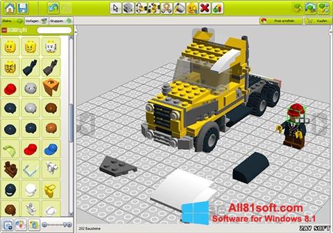 Petikan skrin LEGO Digital Designer untuk Windows 8.1