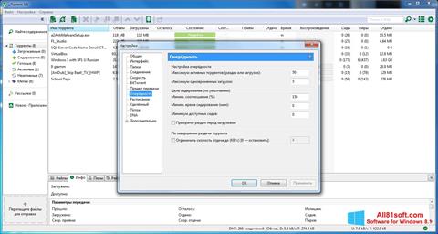 Petikan skrin uTorrent untuk Windows 8.1