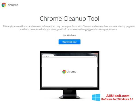 Petikan skrin Chrome Cleanup Tool untuk Windows 8.1
