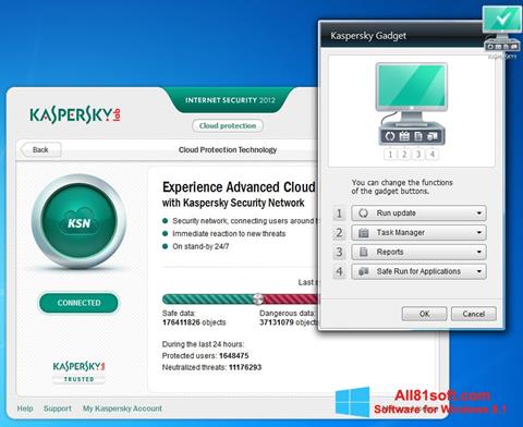Petikan skrin Kaspersky Internet Security untuk Windows 8.1
