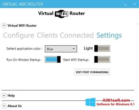 Petikan skrin Virtual WiFi Router untuk Windows 8.1