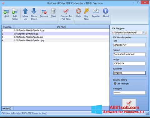 Petikan skrin Image To PDF Converter untuk Windows 8.1