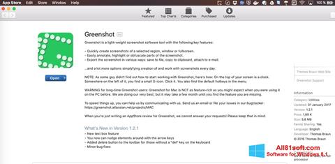Petikan skrin Greenshot untuk Windows 8.1