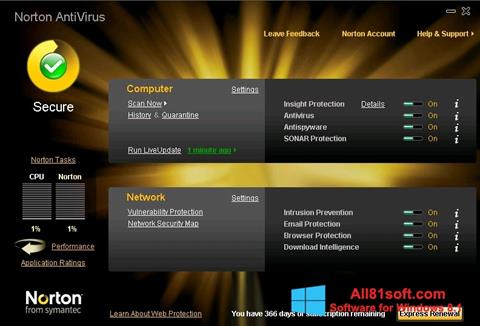 Petikan skrin Norton AntiVirus untuk Windows 8.1