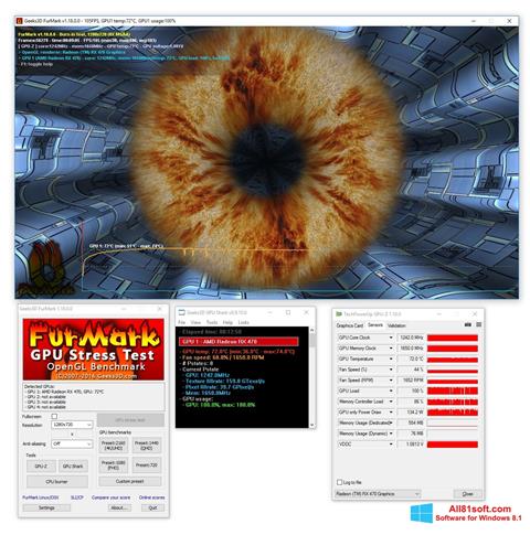 Petikan skrin FurMark untuk Windows 8.1