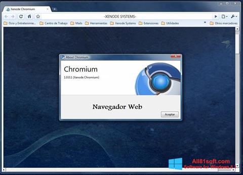 Petikan skrin Chromium untuk Windows 8.1