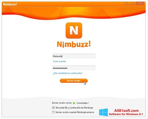Petikan skrin Nimbuzz untuk Windows 8.1