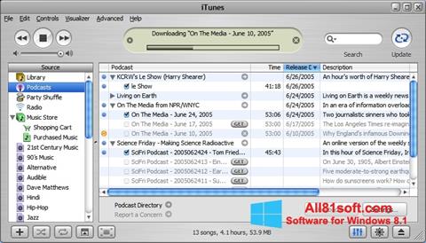 Petikan skrin iTunes untuk Windows 8.1
