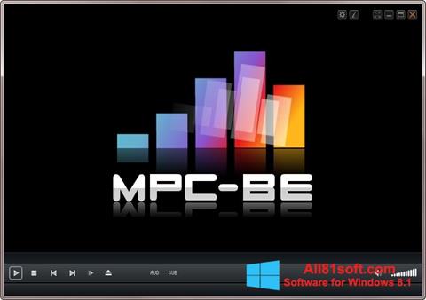 Petikan skrin MPC-BE untuk Windows 8.1