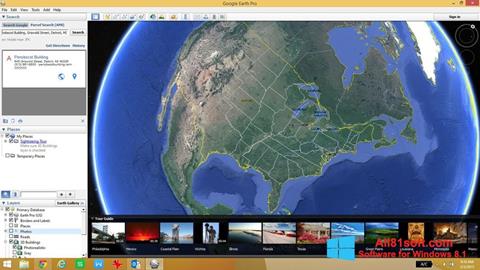 Petikan skrin Google Earth Pro untuk Windows 8.1