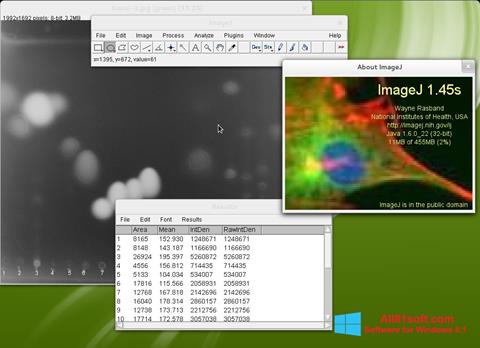 Petikan skrin ImageJ untuk Windows 8.1