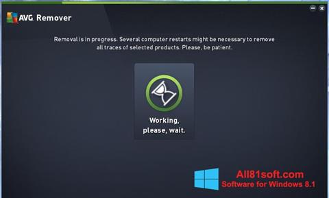 Petikan skrin AVG Remover untuk Windows 8.1