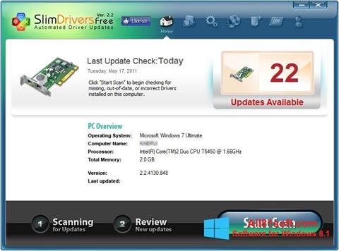 Petikan skrin SlimDrivers untuk Windows 8.1