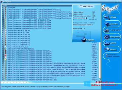 Petikan skrin FreeSpacer untuk Windows 8.1