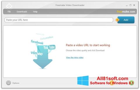 Petikan skrin Freemake Video Downloader untuk Windows 8.1