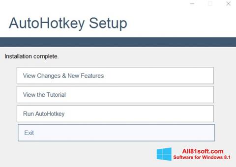 Petikan skrin AutoHotkey untuk Windows 8.1